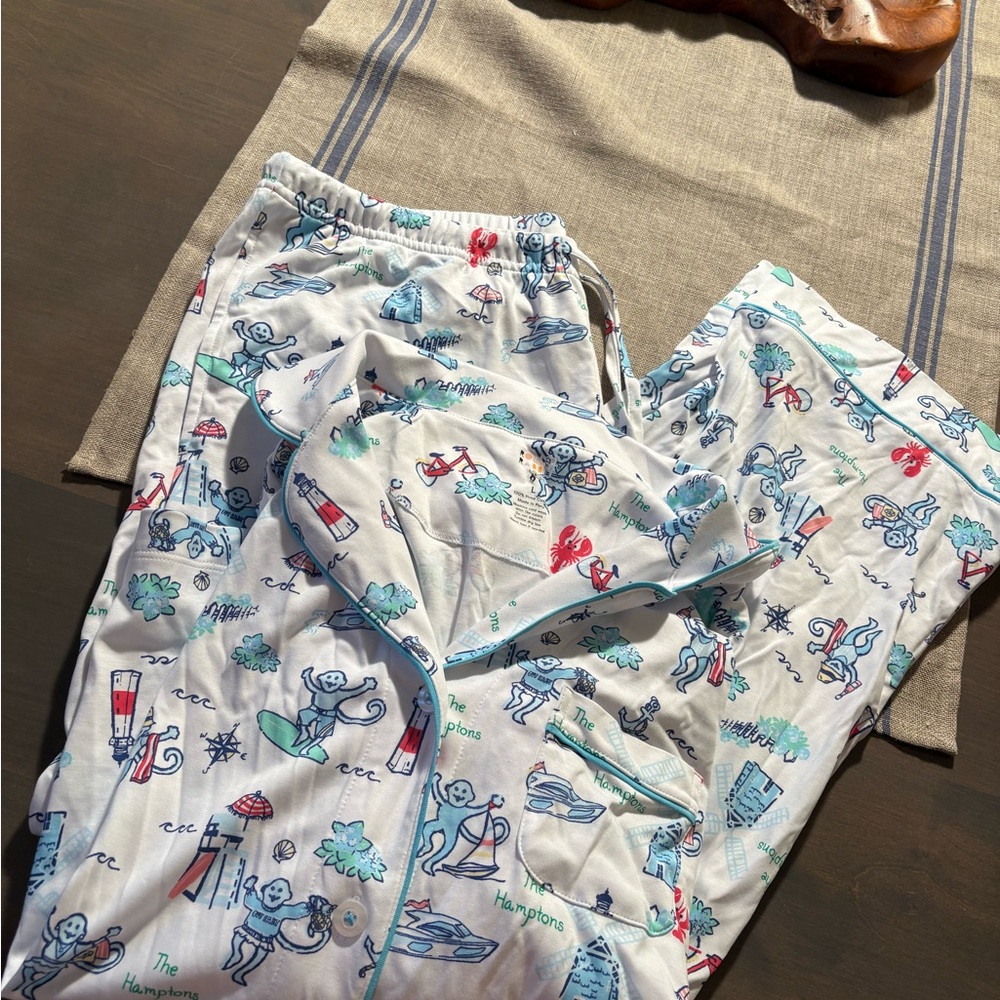 Hamptons Monkey Long Sleeve Polo Set